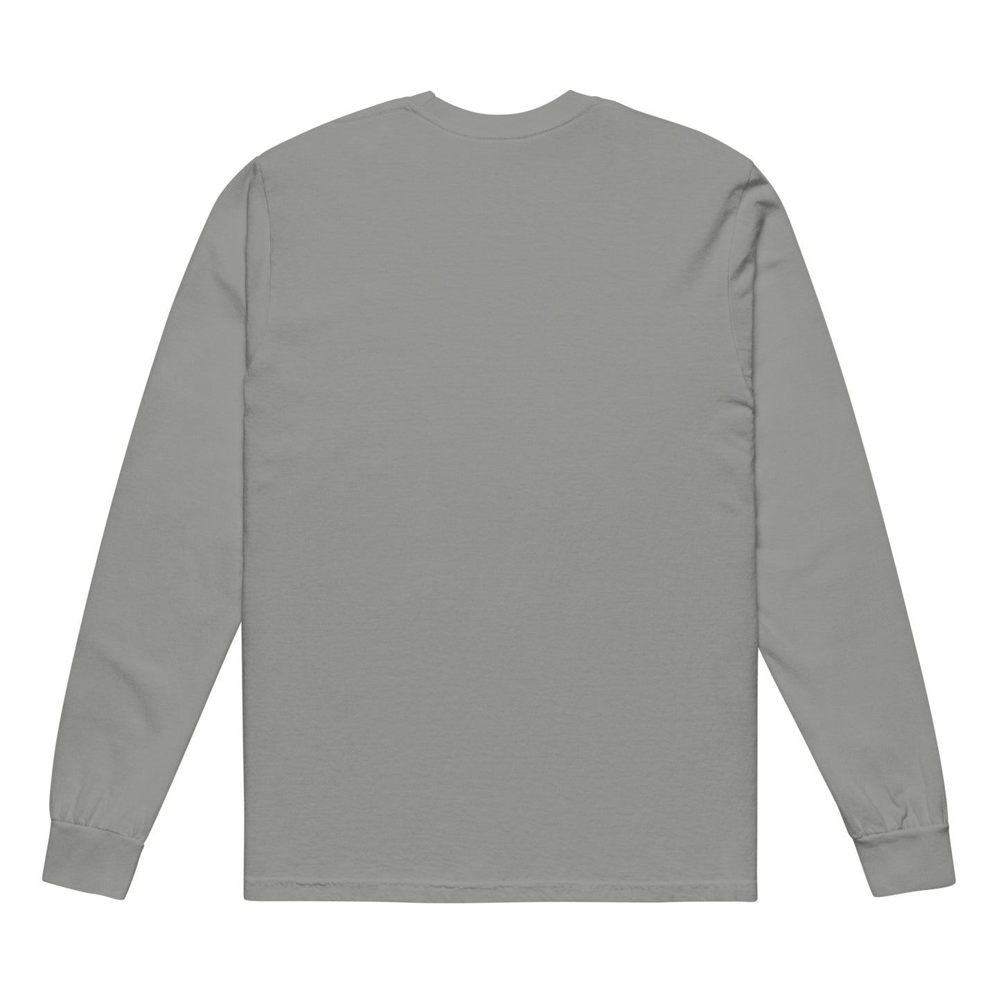 Walking Woman goes Fishing White - Garment-Dyed Heavyweight Long-Sleeve T-Shirt