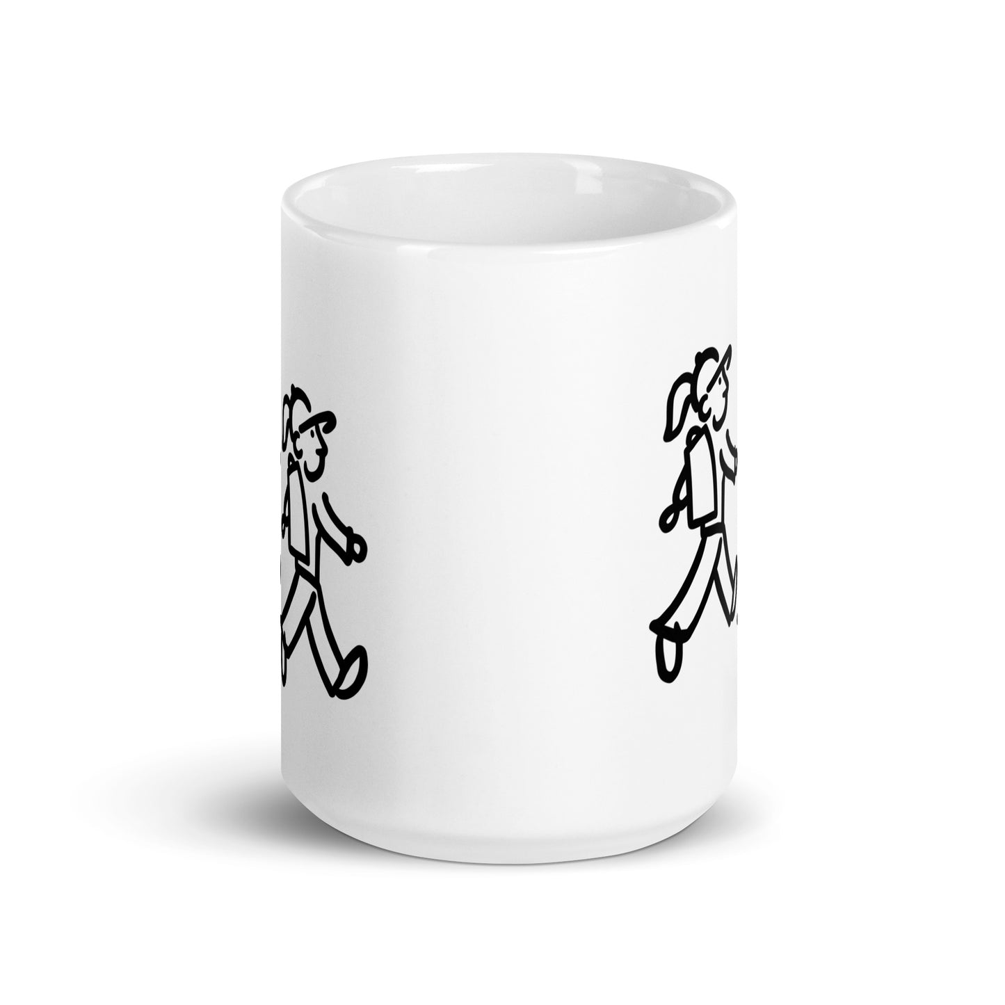Walking Women take a Hike - White Glossy Mug
