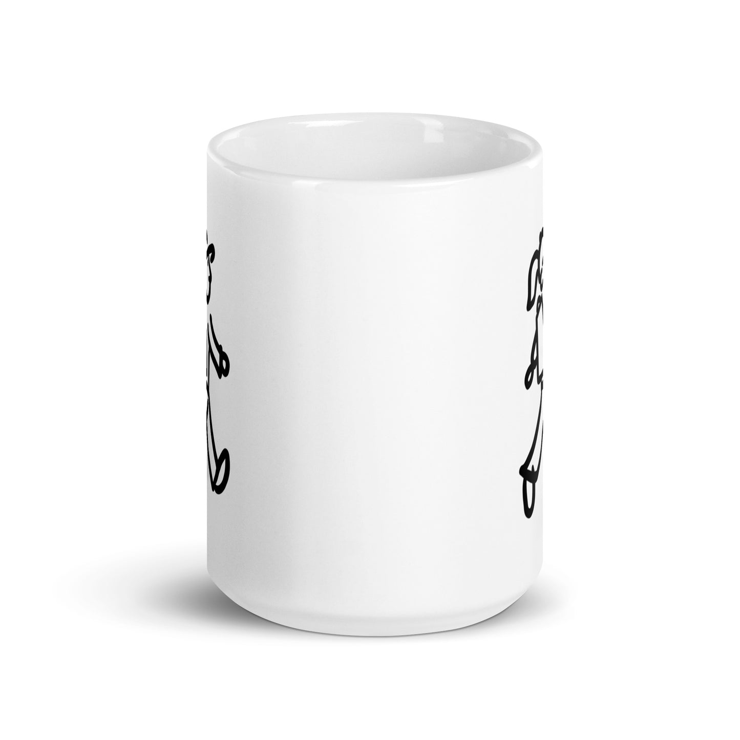 Walking Woman Mug - White glossy mug