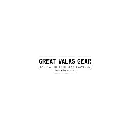 Great Walks Logo - Bubble-free stickers