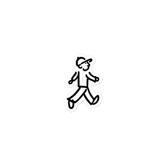 Walking Man takes a Walk - Bubble-free Stickers