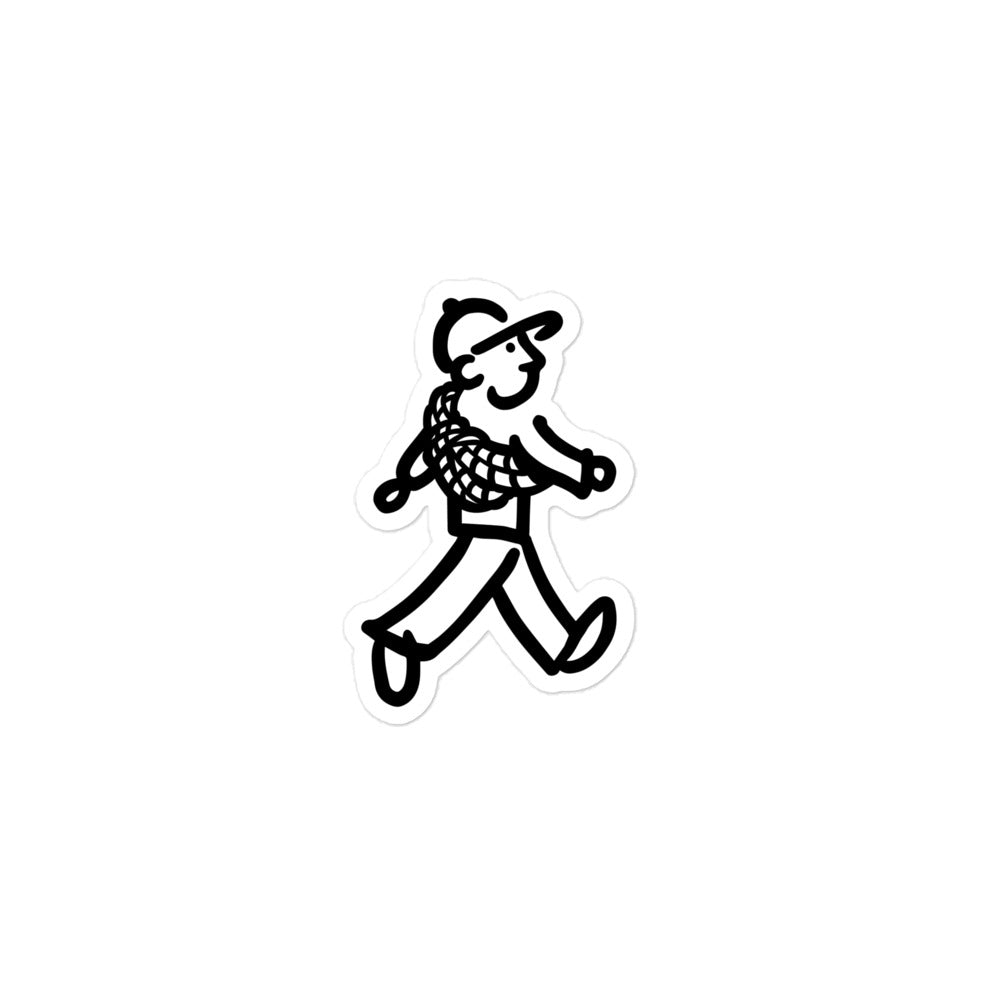 Walking Man goes Climbing - Bubble-free Stickers