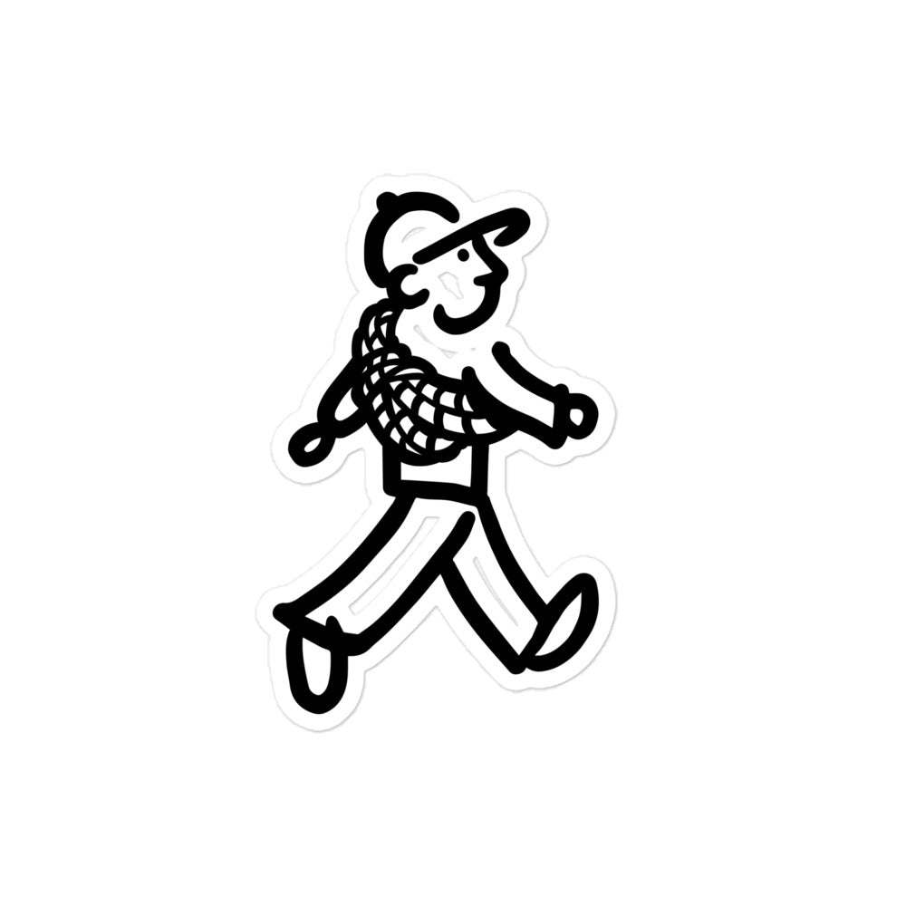 Walking Man goes Climbing - Bubble-free Stickers