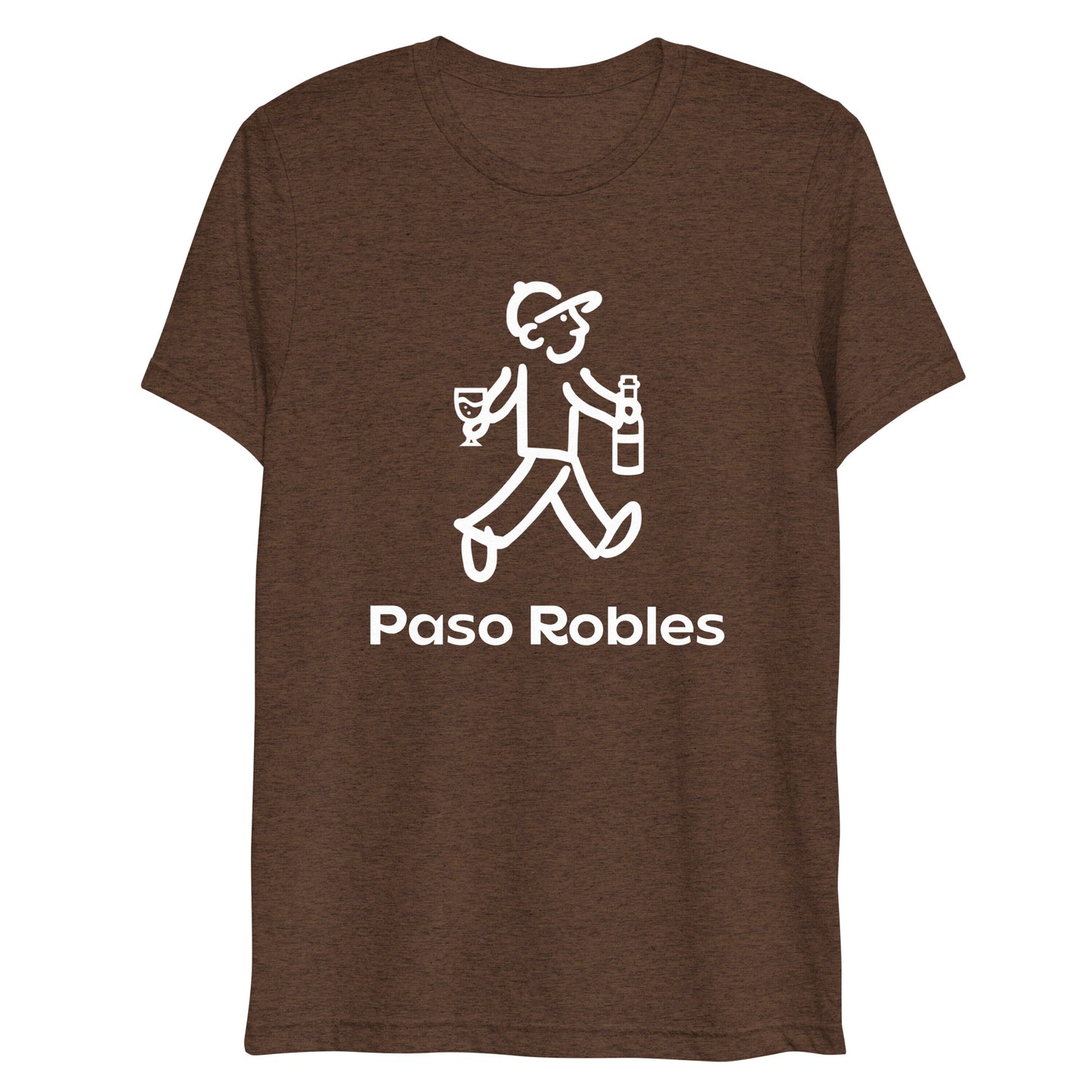 Walking Man Goes Wine Tasting - #PRWF - Short sleeve t-shirt