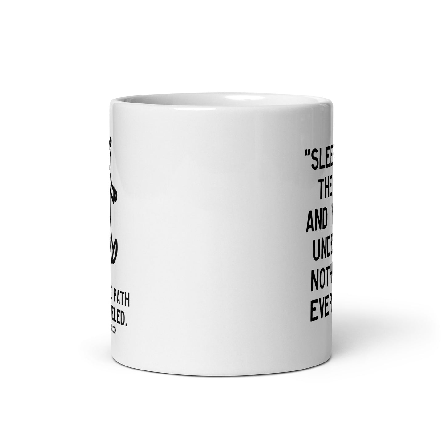 Walking Man Quoted Mug - White glossy mug