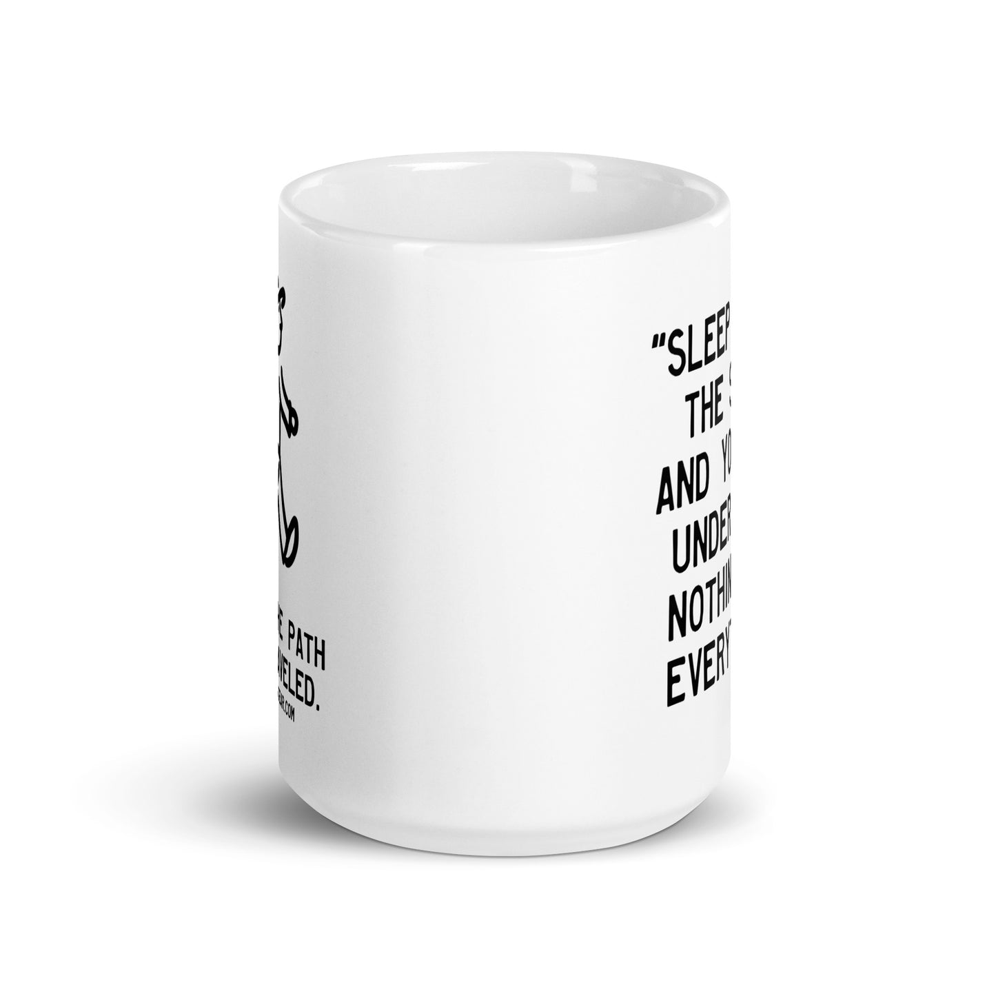 Walking Man Quoted Mug - White glossy mug