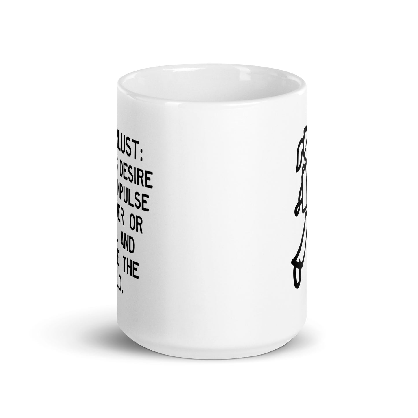 Walking Woman Travel And Explore Quoted Mug - White Glossy Mug