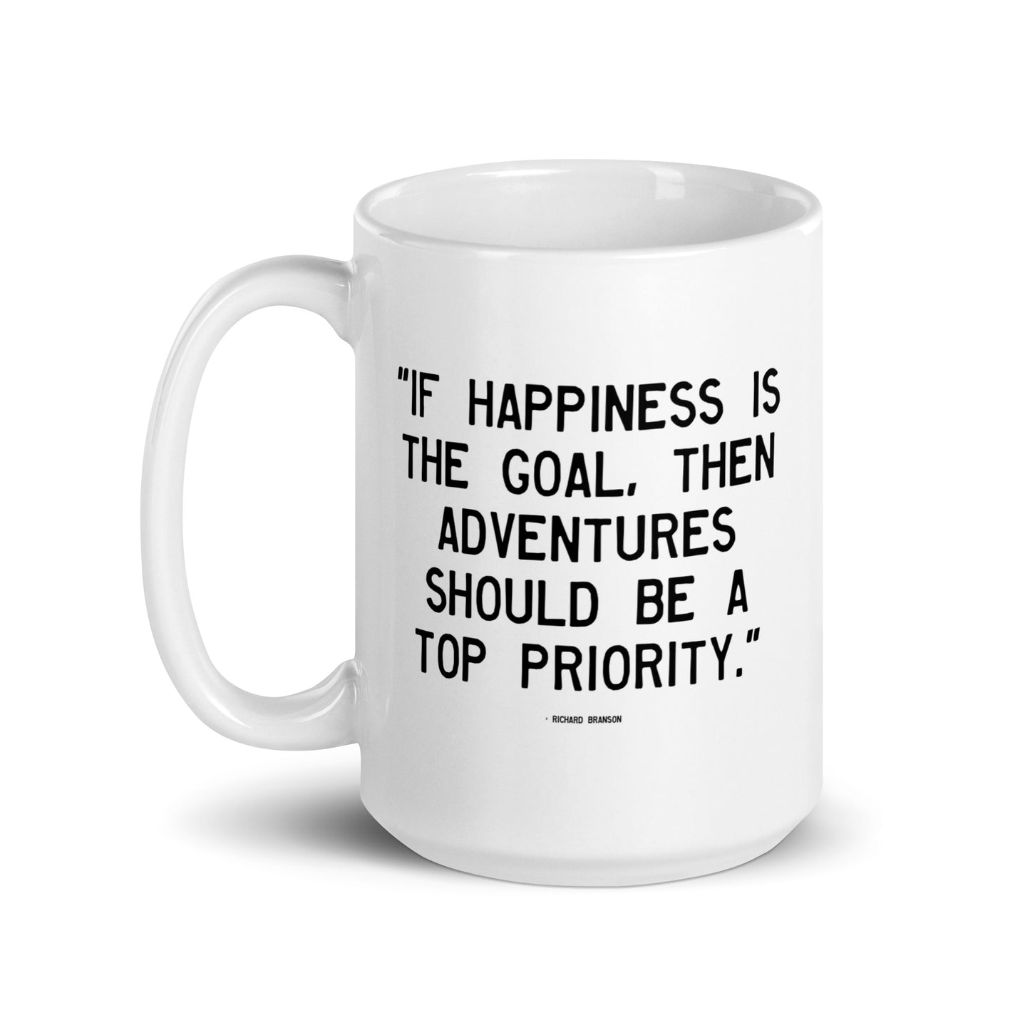 Walking Man Top Priority Quoted Mug - White Glossy Mug