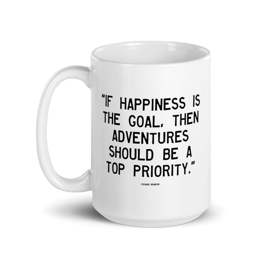 Walking Man Top Priority Quoted Mug - White Glossy Mug