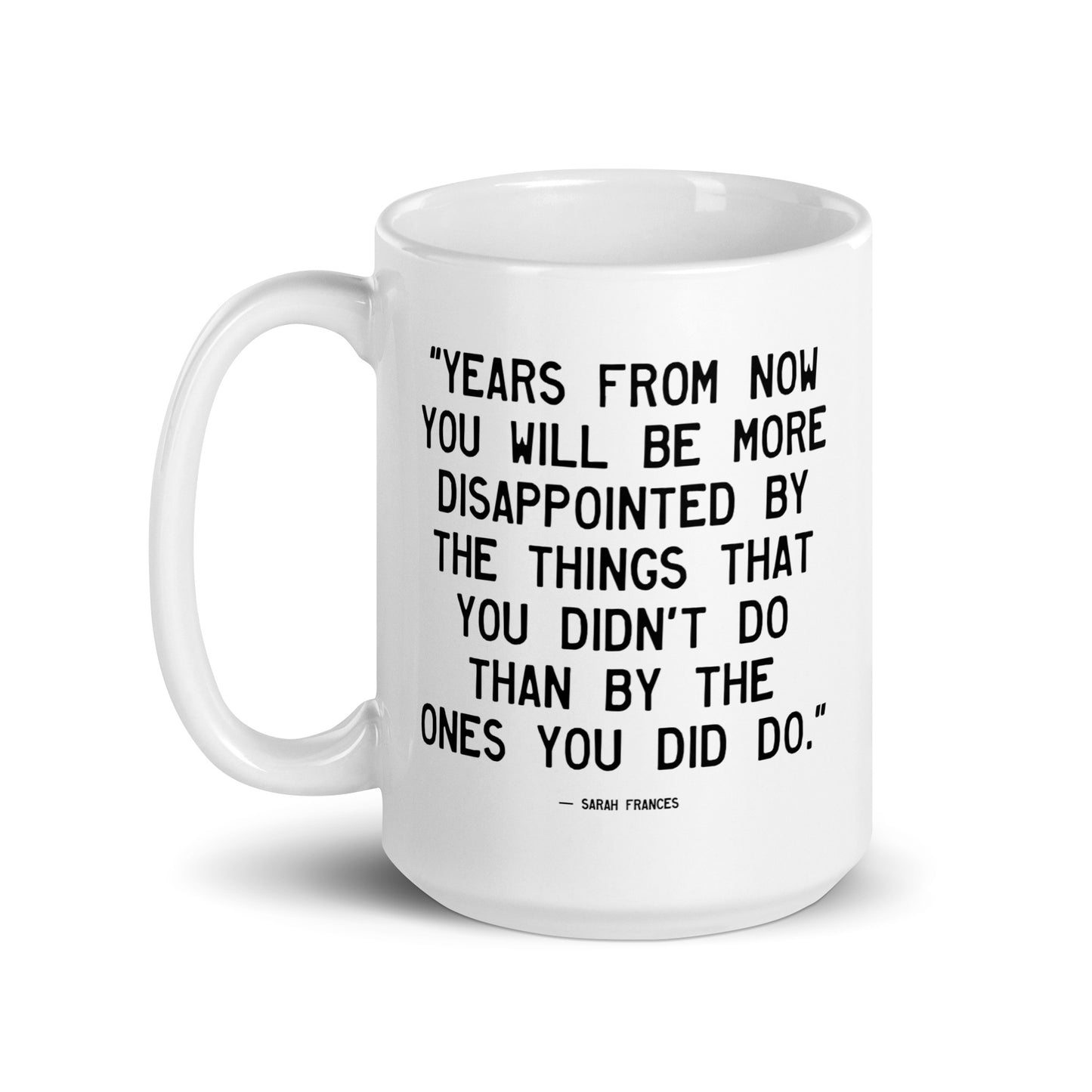 Walking Man By The Things Quoted Mug - White Glossy Mug