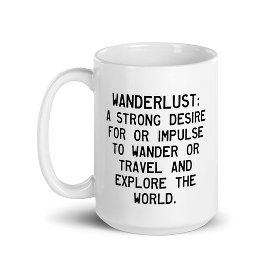 Walking Woman Travel And Explore Quoted Mug - White Glossy Mug