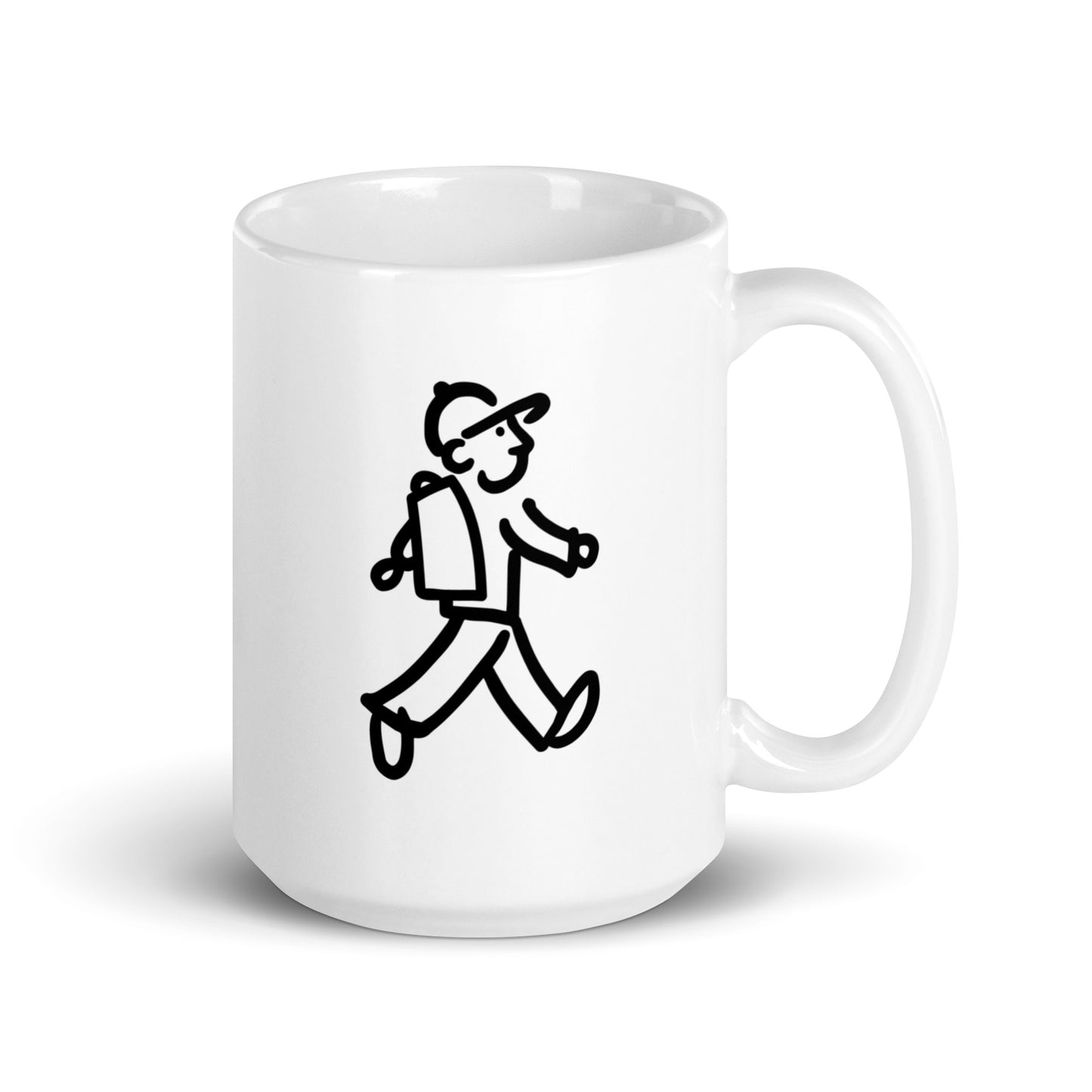 Walking Man Made All the Difference Quoted Mug - White Glossy Mug