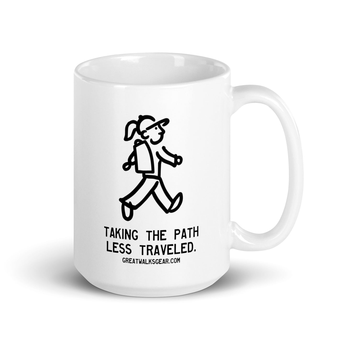 Walking Woman - Logo Mug - White glossy mug