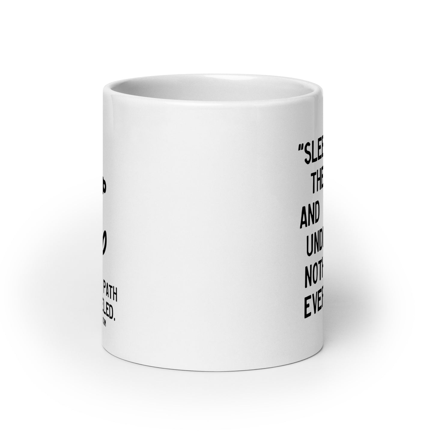 Walking Man Quoted Mug - White glossy mug