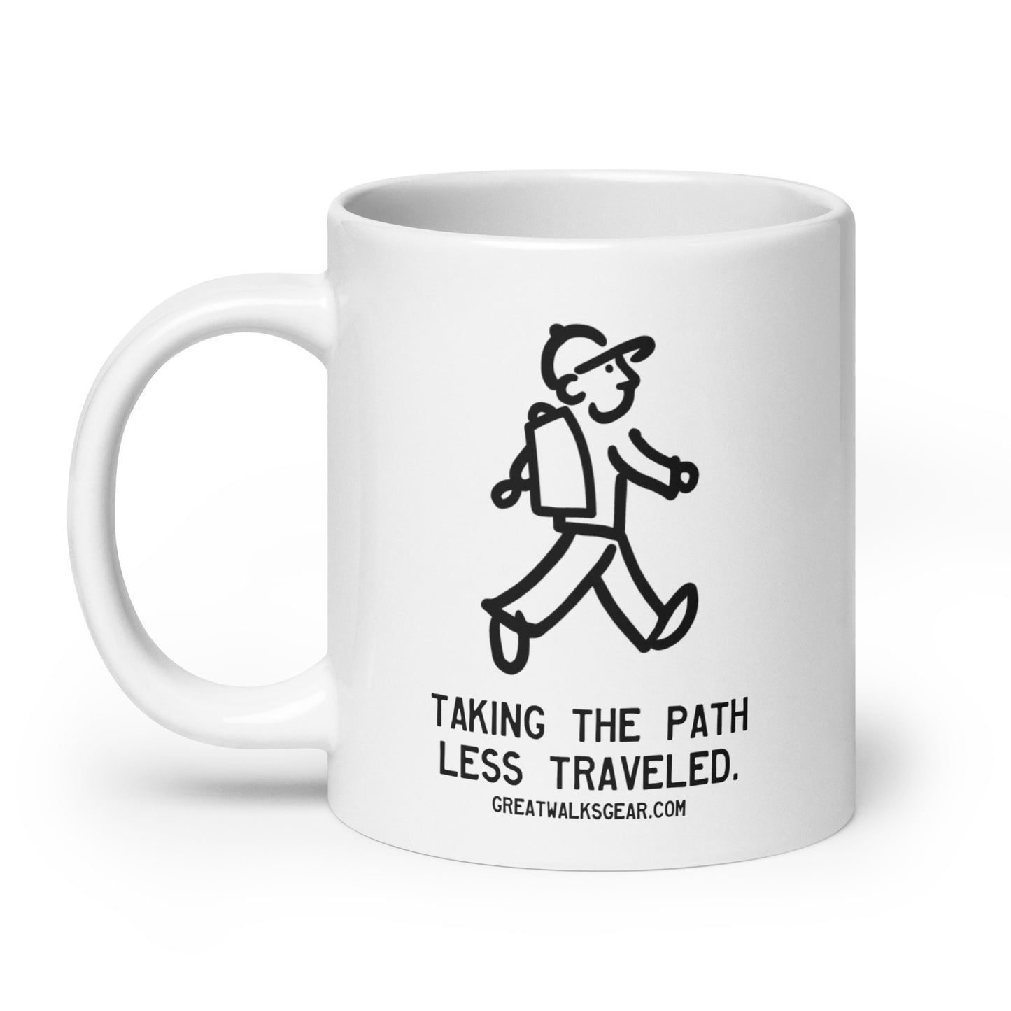 Walking Man Quoted Mug - White glossy mug