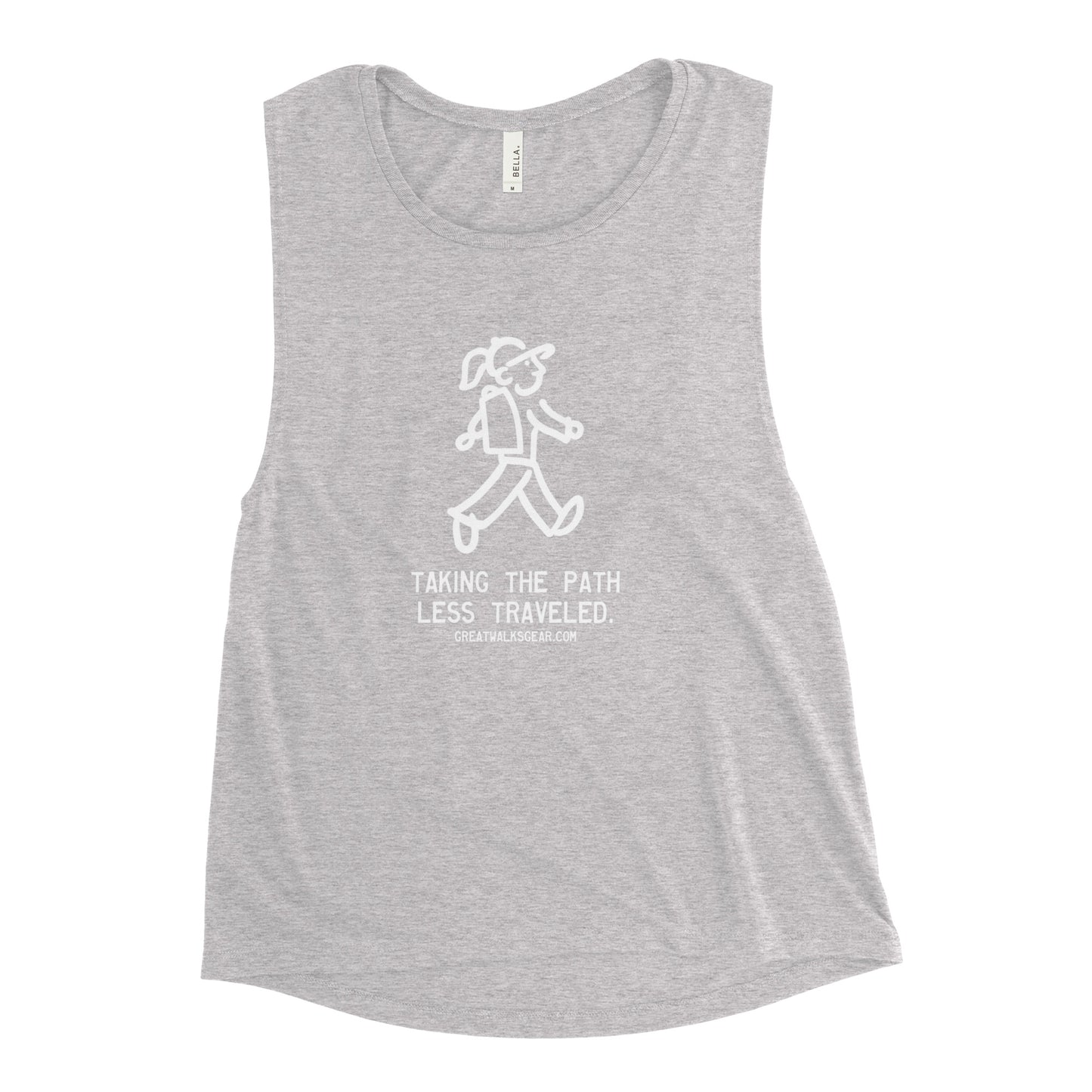 Walking Woman takes a Walk - Ladies’ Muscle Tank