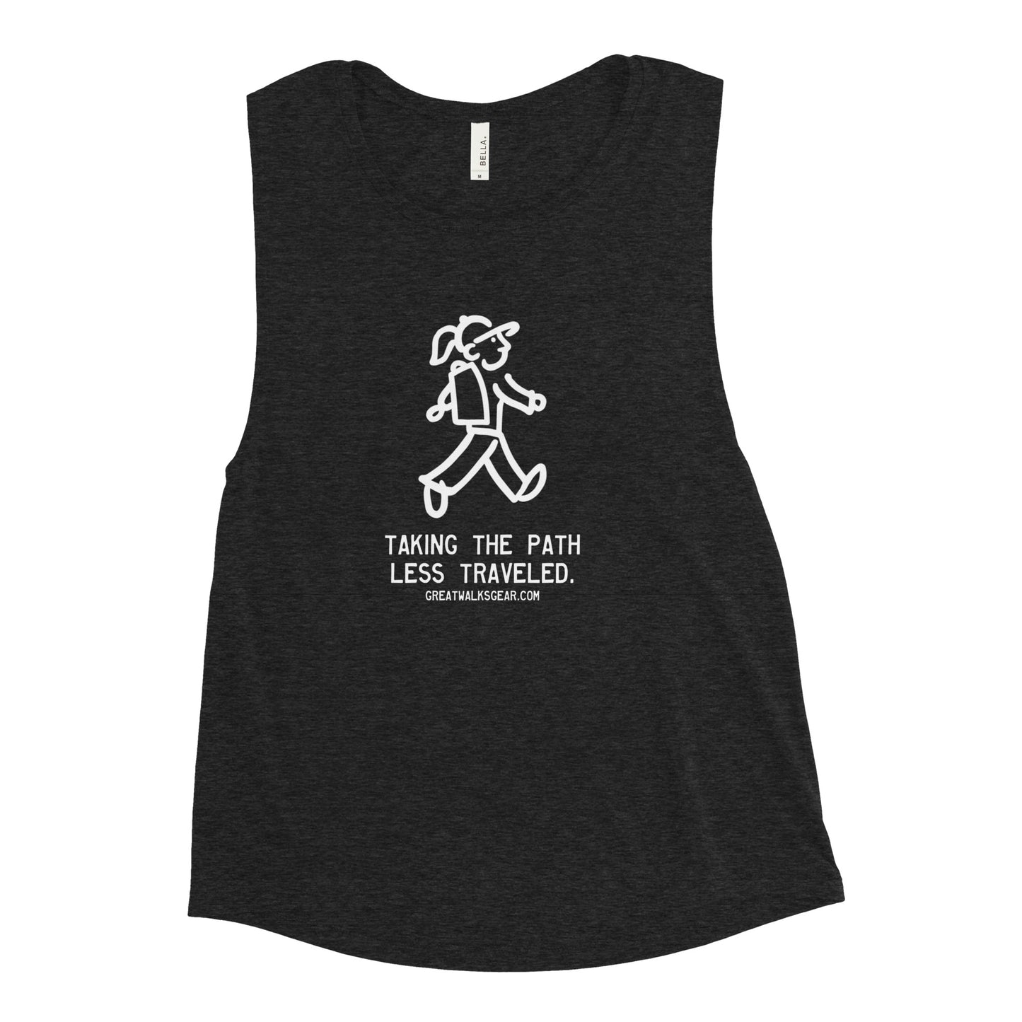 Walking Woman takes a Walk - Ladies’ Muscle Tank