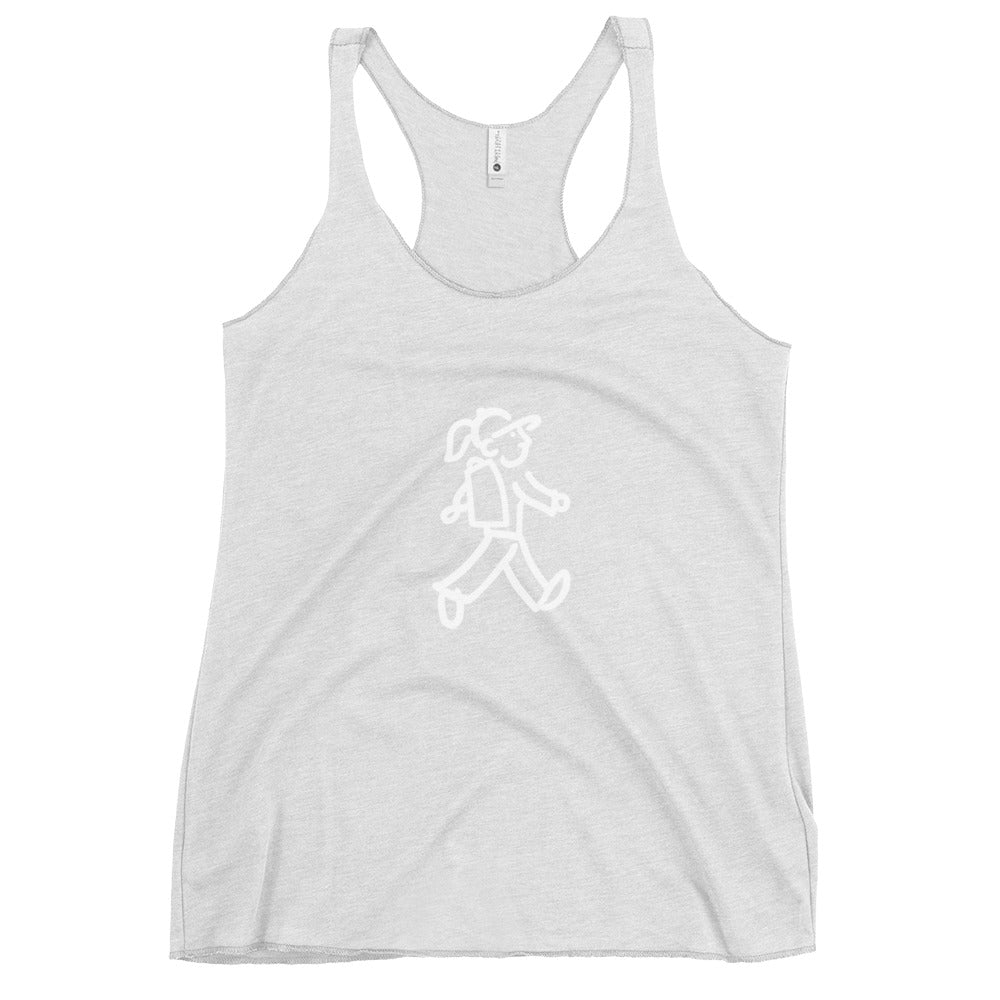 Walking Woman Goes Hiking - Women's Racerback Tank