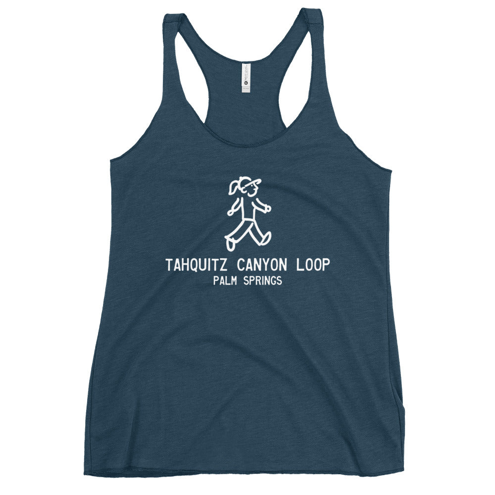 Walking Woman hike Tahquitz Canyon Loop in Palm Springs - Women's Racerback Tank