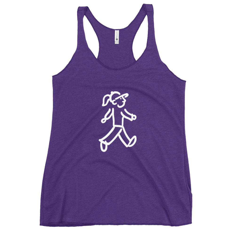 Walking Woman takes a Walk - Women's Racerback Tank