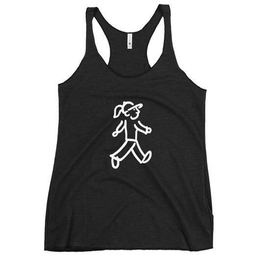 Walking Woman takes a Walk - Women's Racerback Tank