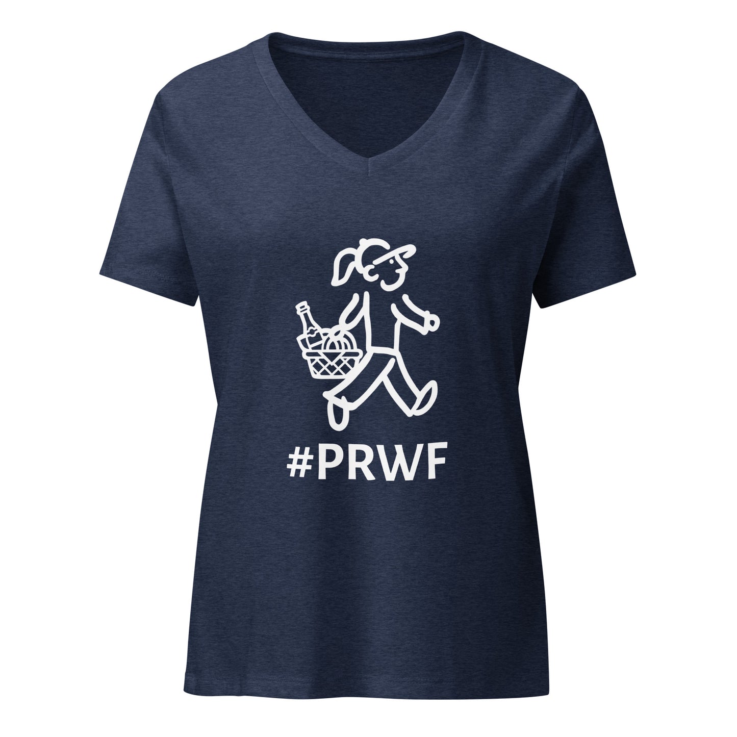 WalkingWoman Goes Picnicking - #PRWF - Women’s relaxed v-neck t-shirt